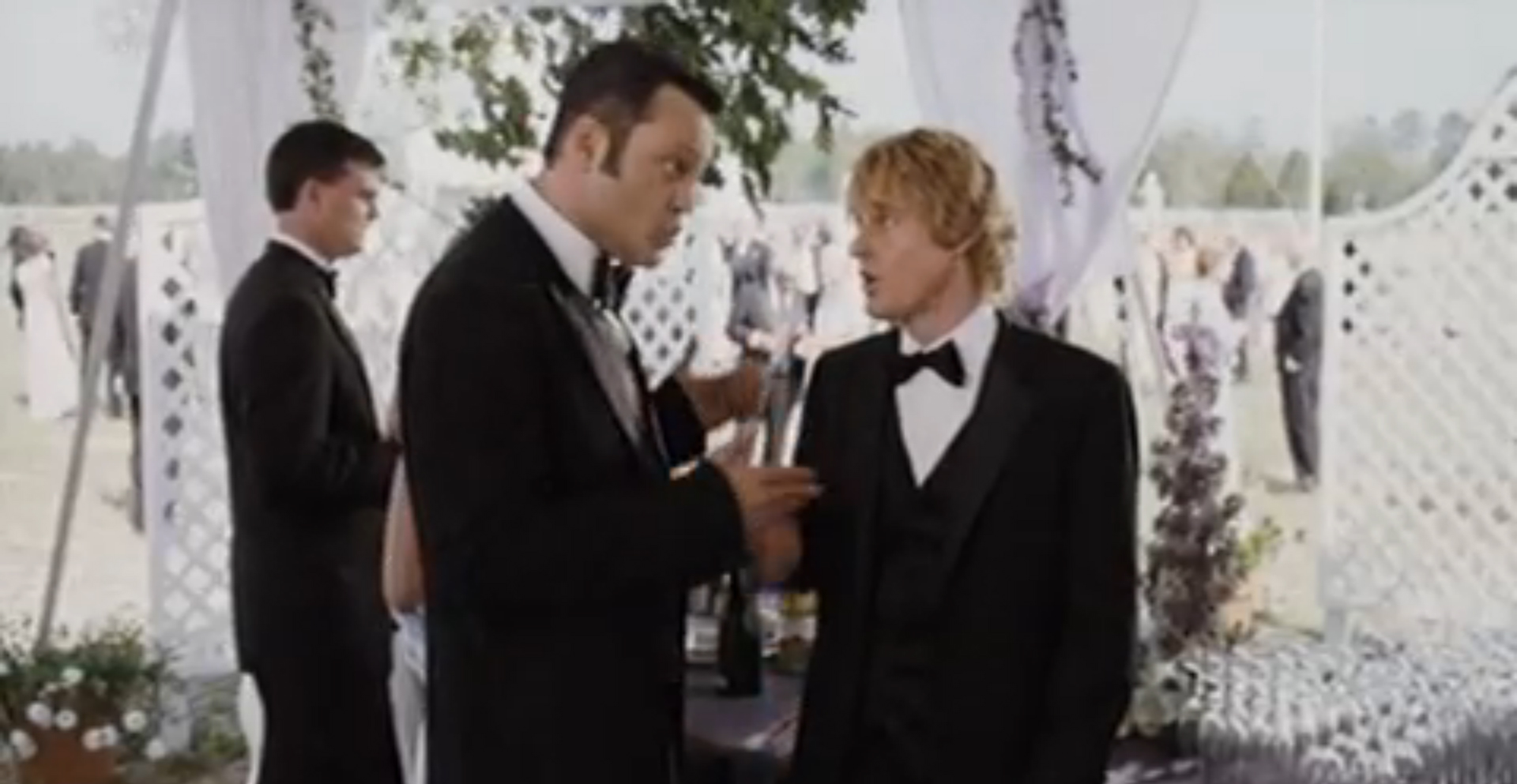 Vince Vaughn and Owen Wilson in "Wedding Crashers".