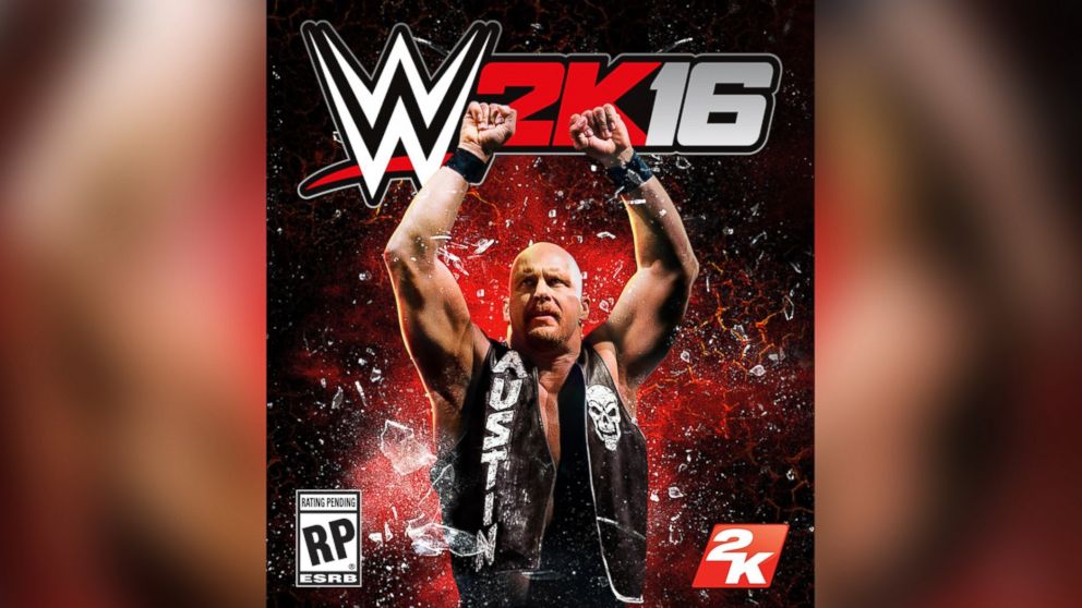 PHOTO: Stone Cold Steve Austin is seen on the cover of "WWE 2K16" from 2k Games.
