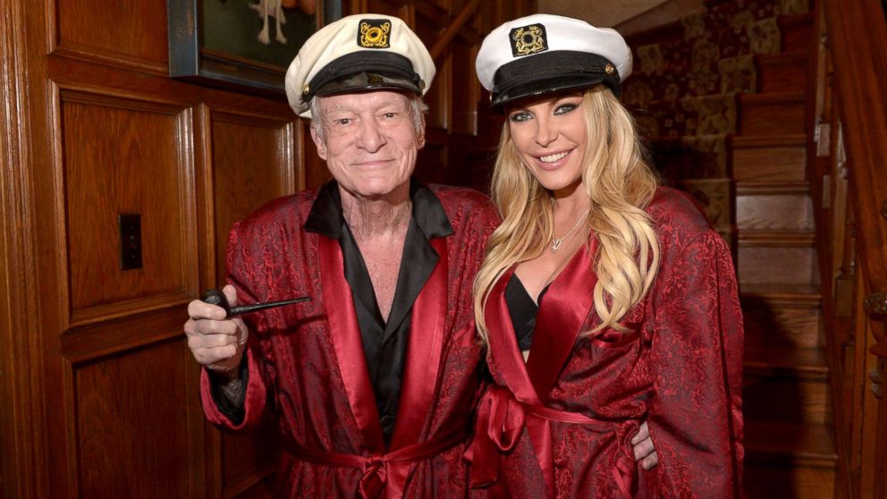 PHOTO: Hugh Hefner and Crystal Hefner attend Playboy Mansion's Annual Halloween Bash at The Playboy Mansion, Oct. 25, 2014, in Los Angeles.