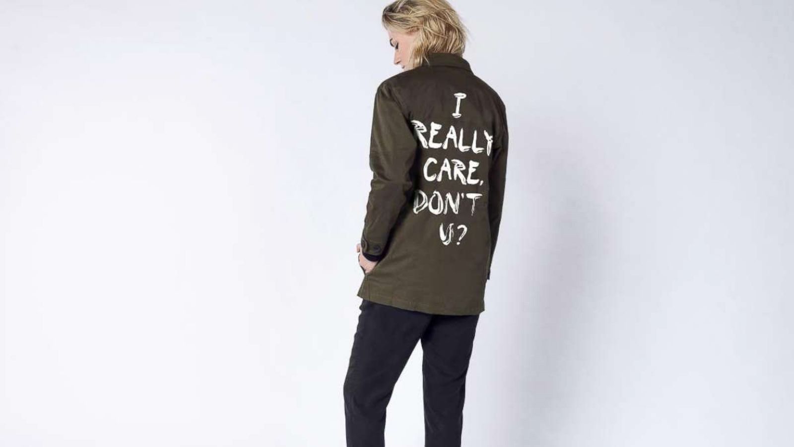 PHOTO: WILDFANG has launched a new clothing line with the words "I Really Do Care" to raise money for charities in Texas providing legal assistance to immigrants.