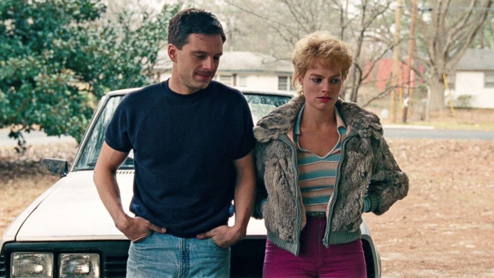 PHOTO: Sebastian Stan as Jeff Gillooly, left, and Margot Robbie as Tonya Harding in a scene from "I, Tonya."