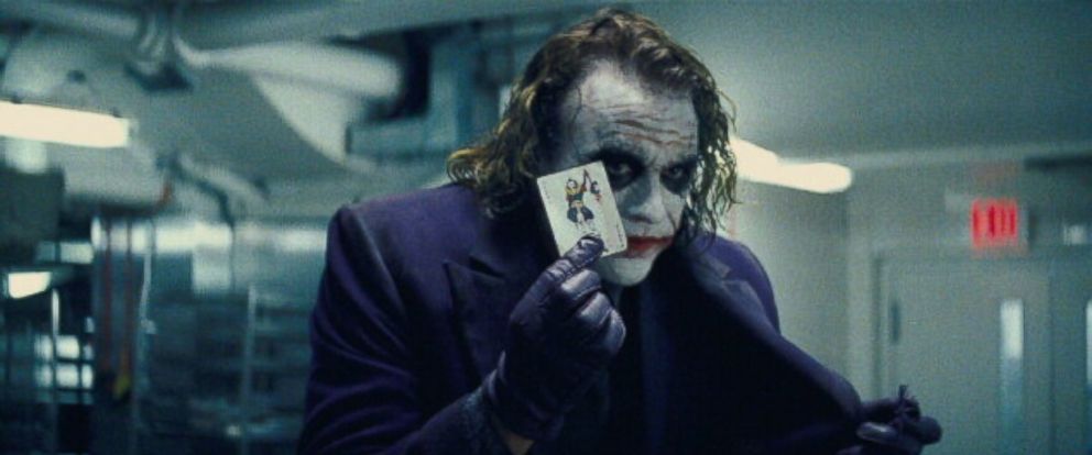 PHOTO: Heath Ledger, as The Joker, appears in a scene from the movie "The Dark Knight."