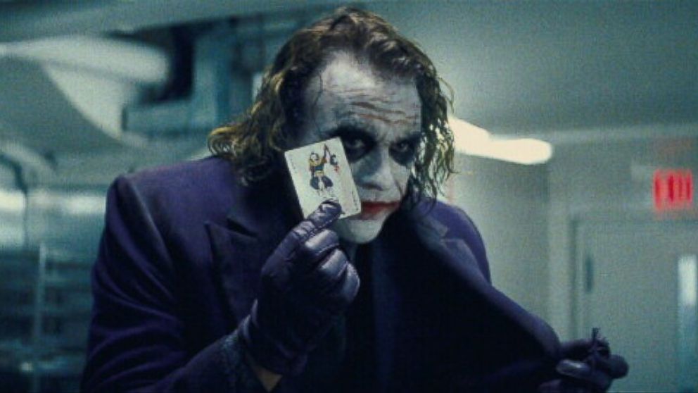 PHOTO: Heath Ledger, as The Joker, appears in a scene from the movie "The Dark Knight."