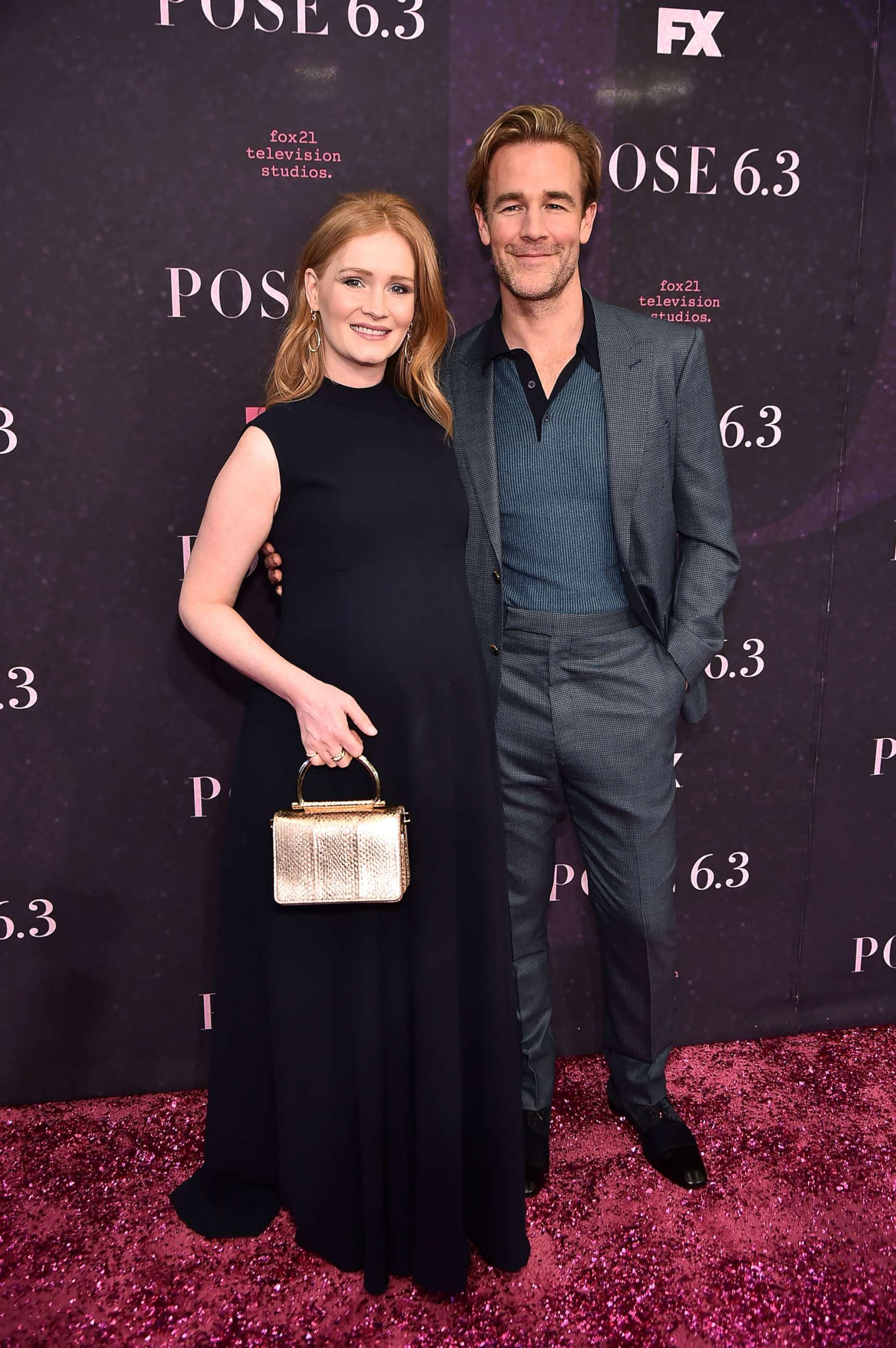 PHOTO: Kimberly Brook and James Van Der Beek attend the "Pose" New York Premiere at Hammerstein Ballroom, May 17, 2018, in New York City.