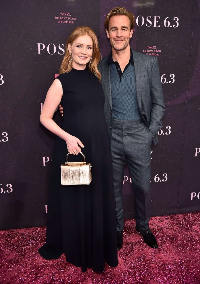 PHOTO: Kimberly Brook and James Van Der Beek attend the "Pose" New York Premiere at Hammerstein Ballroom, May 17, 2018, in New York City.