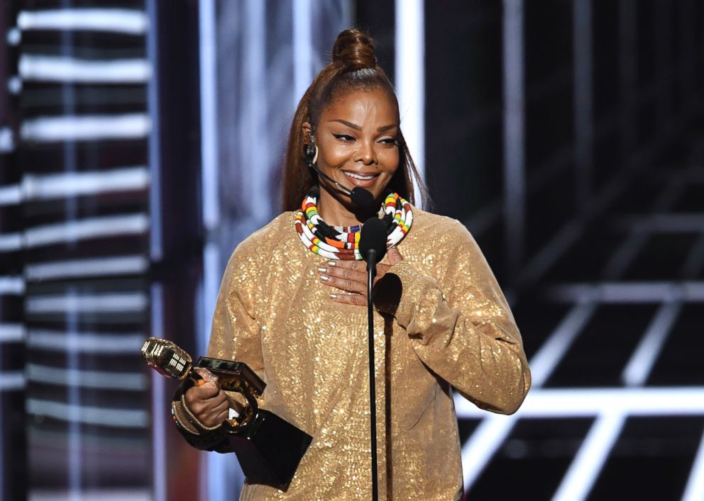 PHOTO: Honoree Janet Jackson accepts the Icon Award onstage during the 2018 Billboard Music Awardson May 20, 2018, in Las Vegas.