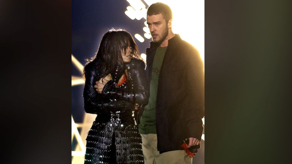 Janet Jackson's hot breast popped out of her dress as singer