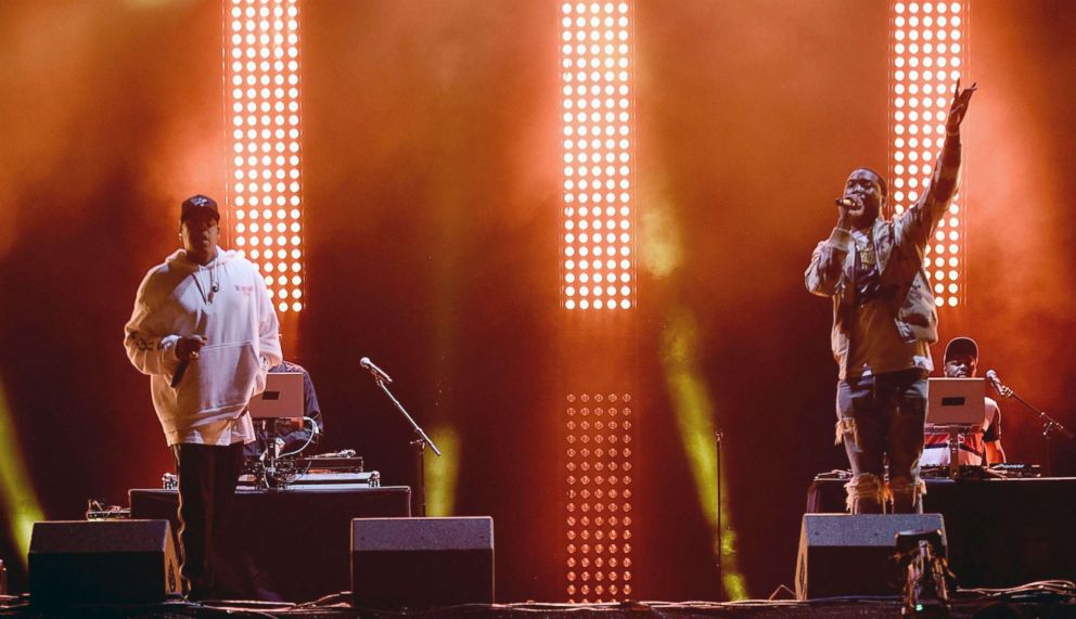 PHOTO: Jay-Z and Meek Mill perform at Budweiser Made in America festival, Sept. 3, 2017, in Philadelphia.