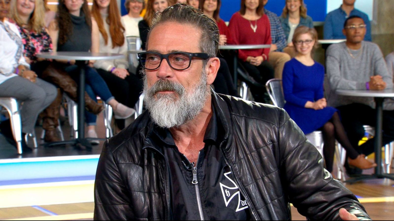 PHOTO: Jeffrey Dean Morgan appears on "Good Morning America," April 9, 2018.