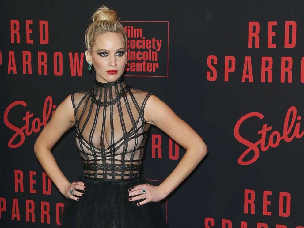 PHOTO: Jennifer Lawrence attends the New York premiere of Red Sparrow at Alice Tully Hall, Feb. 26, 2018, in New York City.
