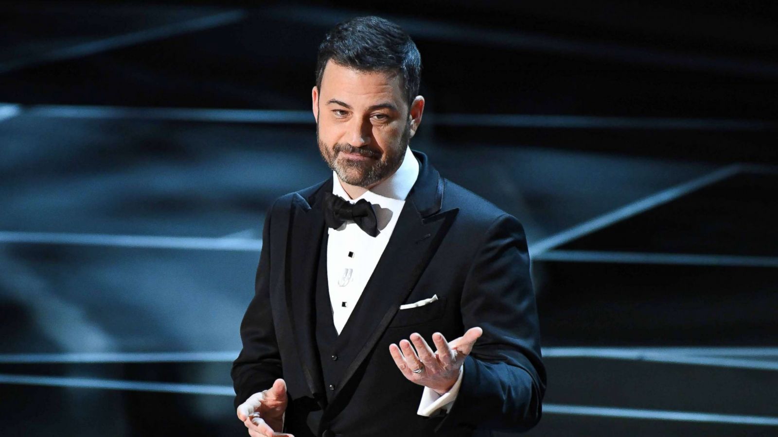 PHOTO: Jimmy Kimmel hosts the 90th Academy Awards at Dolby Theatre.