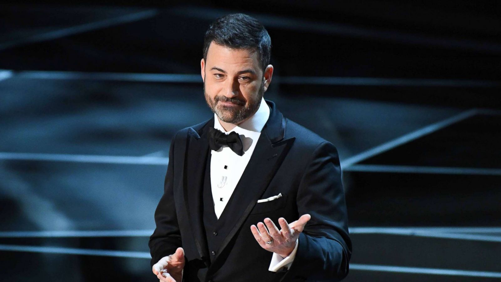 PHOTO: Jimmy Kimmel hosts the 90th Academy Awards at Dolby Theatre on March 4, 2018 in Hollywood, Calif.