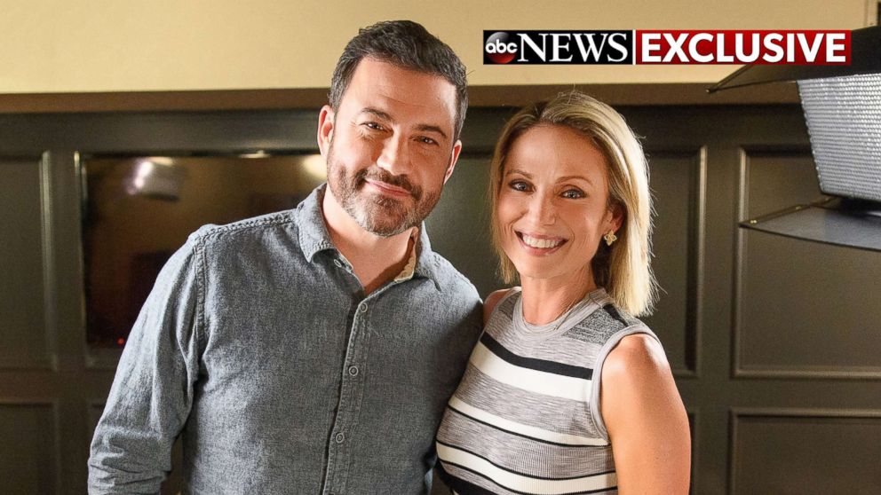 PHOTO: Comedian Jimmy Kimmel opens up about his new shows in Brooklyn in an interview with ABC News' Amy Robach, Oct. 13, 2017. 