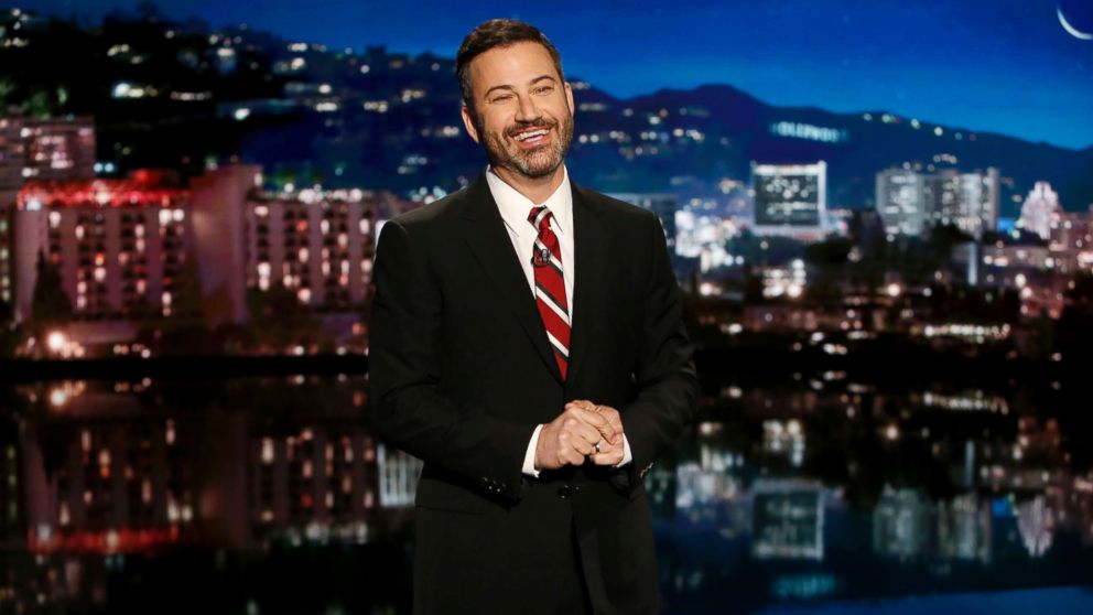 Jimmy Kimmel addresses the audience on "Jimmy KImmel Live," Sept. 21, 2017.