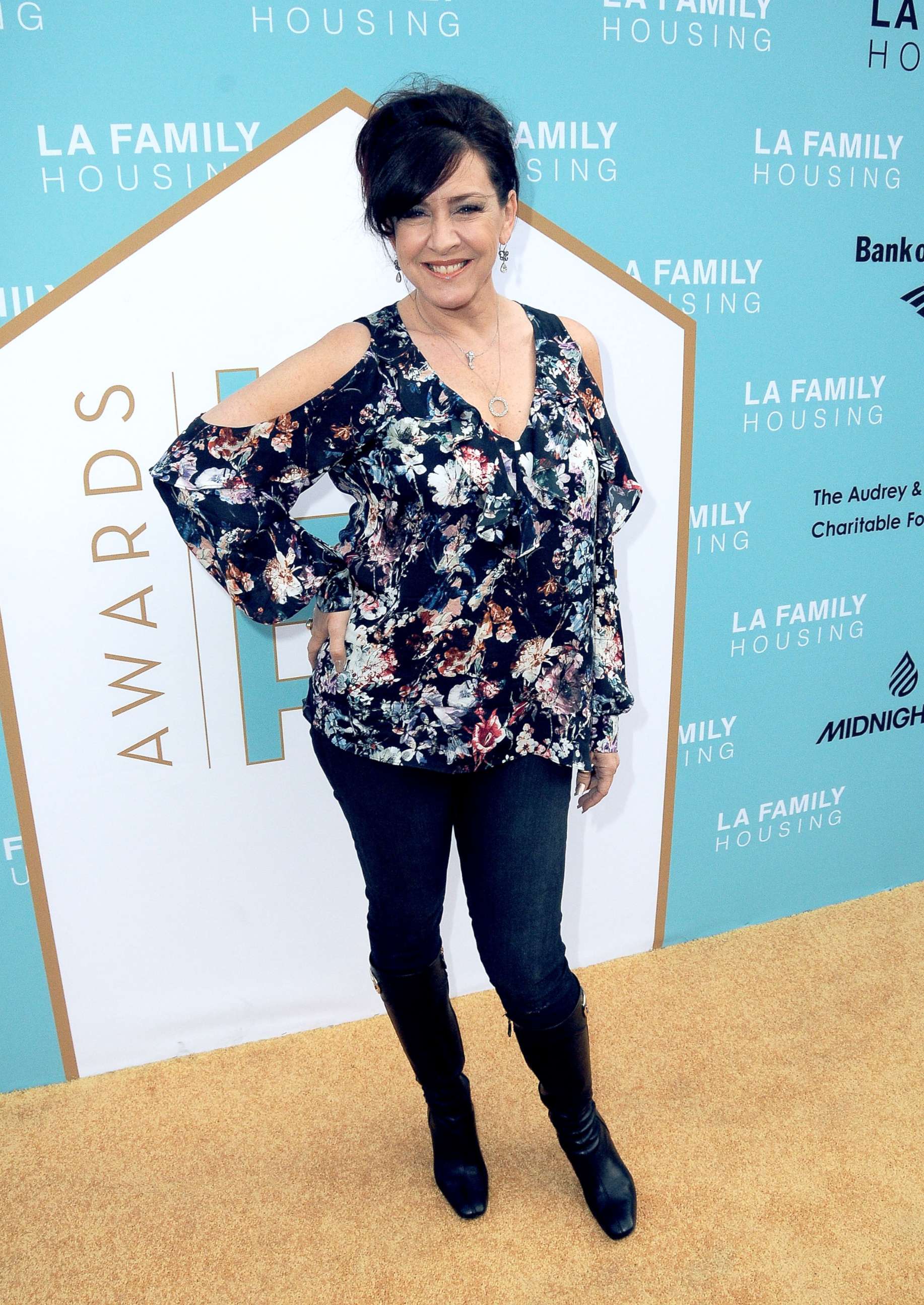 PHOTO: Actress Joely Fisher attends LA Family Housing 2017 awards at The Lot, April 27, 2017 in West Hollywood.