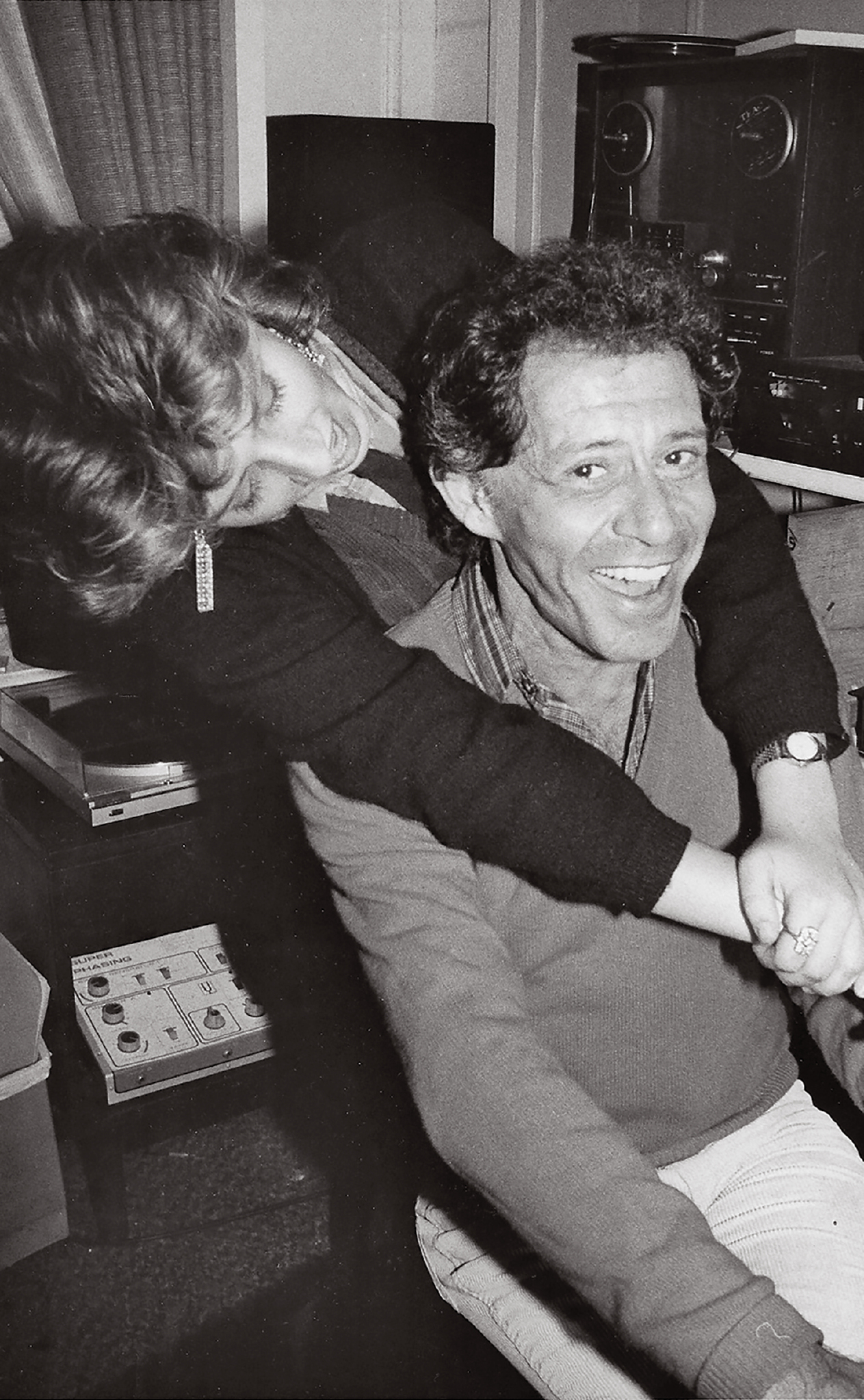 PHOTO: Joely Fisher hugs her father, Eddie Fisher, in this undated family photo.
