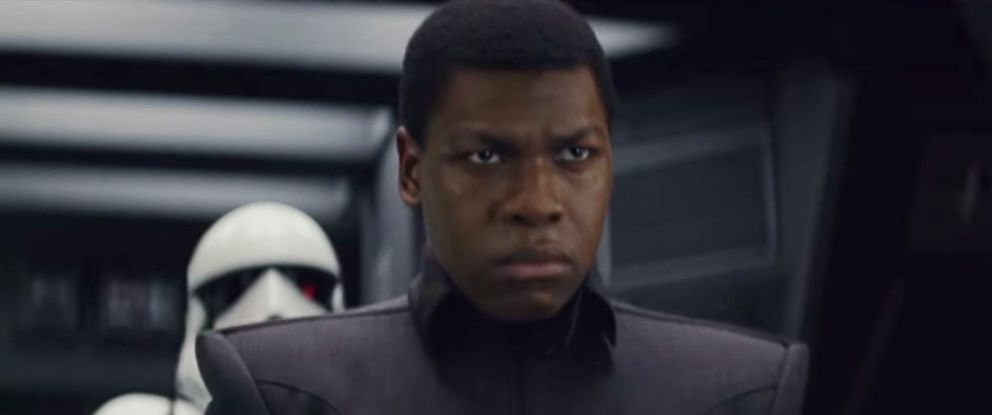 PHOTO: John Boyega in a scene from "Star Wars: The Last Jedi" official trailer.
