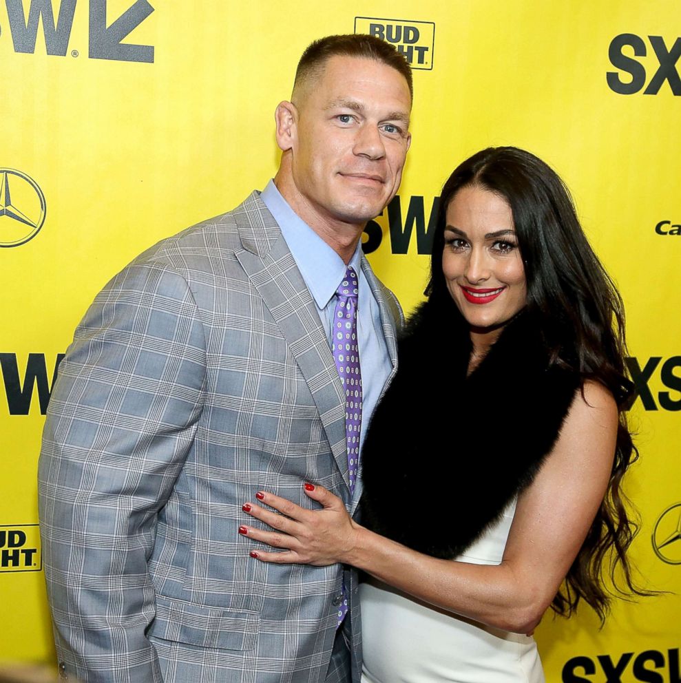 PHOTO: John Cena and Nikki Bella attend the premiere of Blockers at the Paramount Theatre, March 10, 2018, in Austin, Texas.