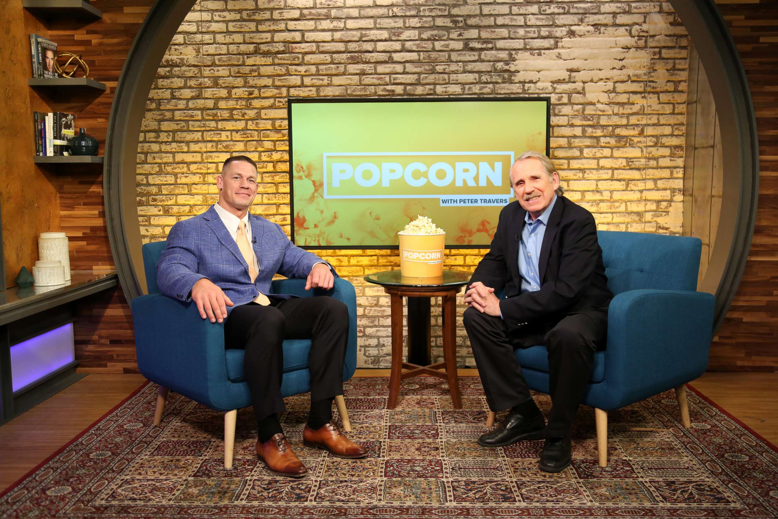PHOTO: John Cena appears on "Popcorn with Peter Travers" at ABC News Studios in New York City, March 29, 2018.