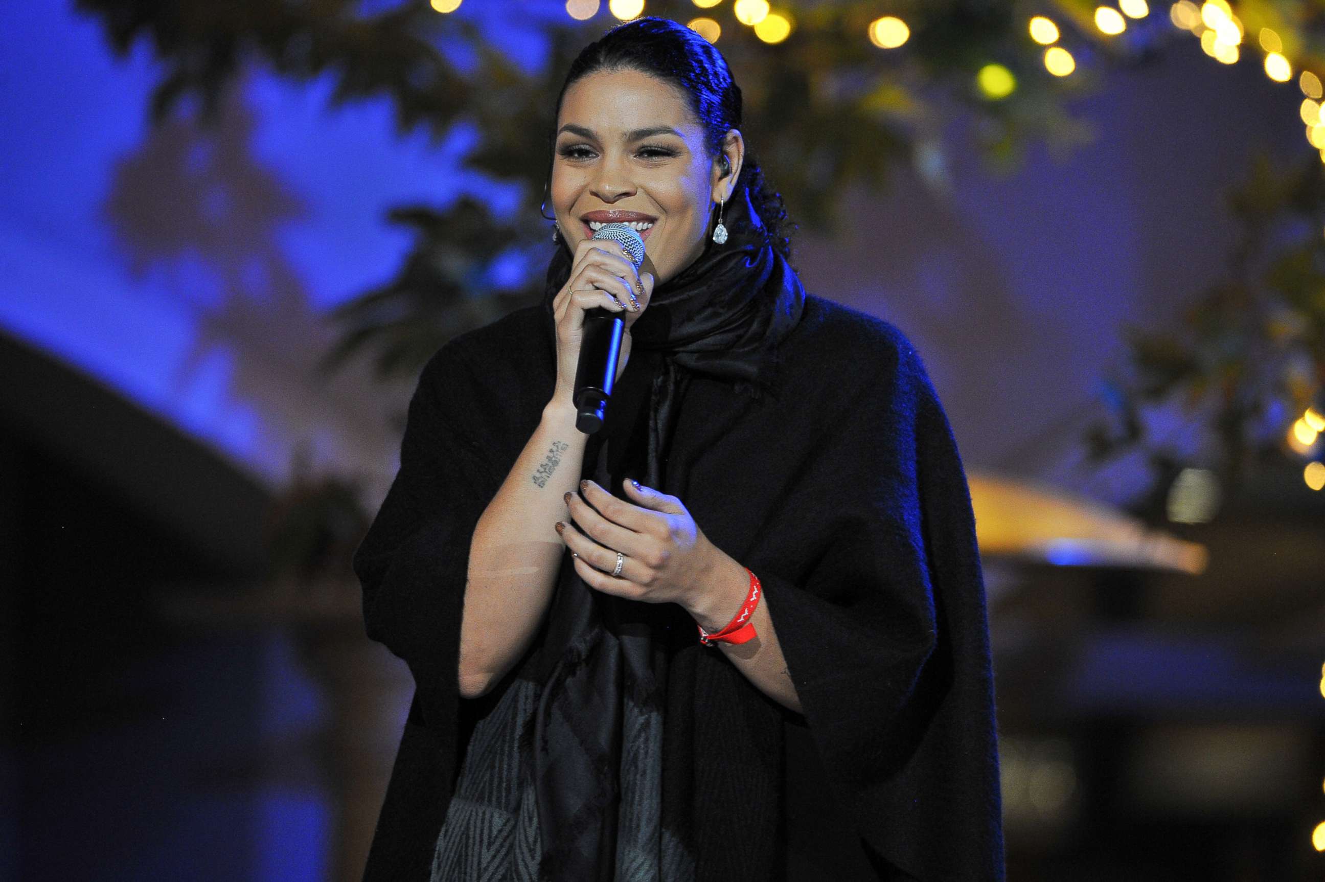 PHOTO: Jordin Sparks performs during A California Christmas at The Grove Presented by Citi, Nov. 12, 2017 in Los Angeles.