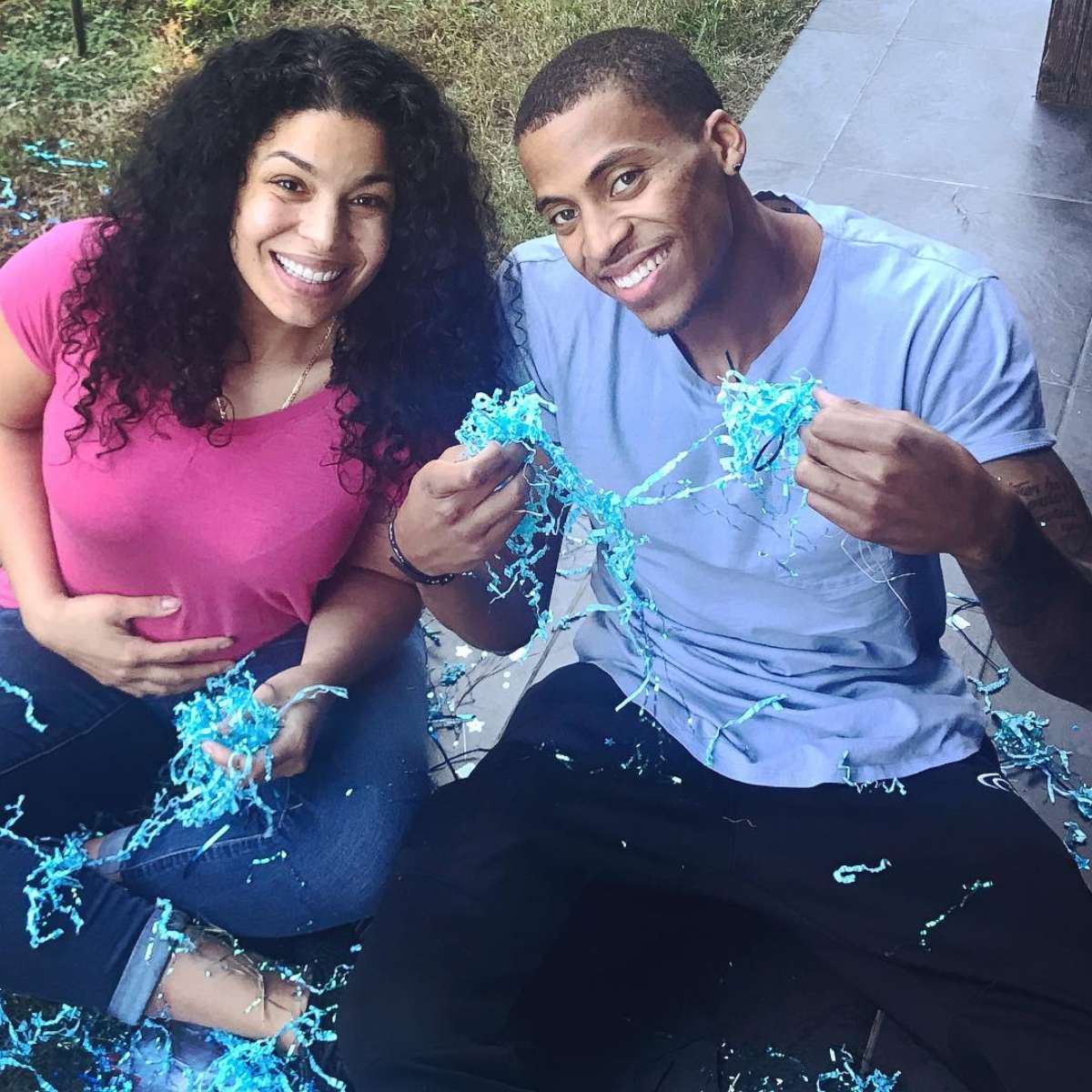 PHOTO: Jordin Sparks and boyfriend Dana Isaiah reveal they're expecting a baby boy in an Instagram photo posted on Nov. 23, 2017.