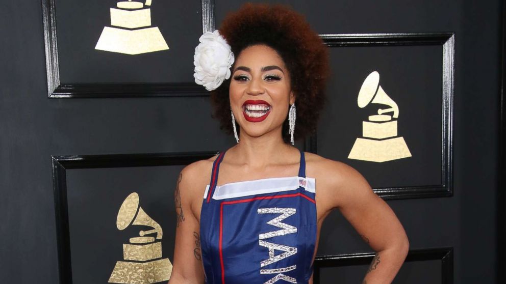 PHOTO: Singer Joy Villa arrives at the 59th Grammy awards in this  Feb. 12, 2017 file photo in Los Angeles.