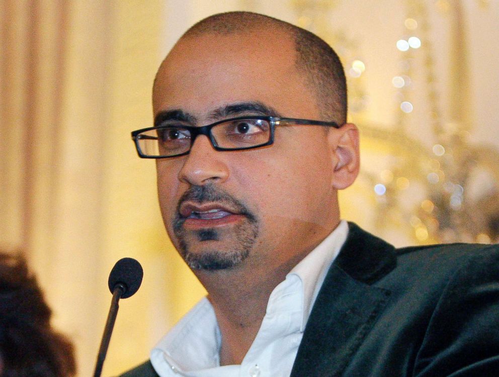 PHOTO: Novelist Junot Diaz is pictured during a book presentation in New York, in this Oct. 17, 2008 file photo.