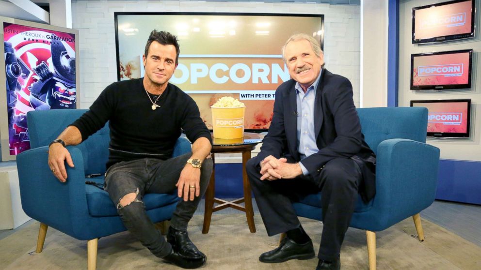 PHOTO: Justin Theroux appears on "Popcorn with Peter Travers" at ABC News studios, Sept. 20, 2017, in New York City.
