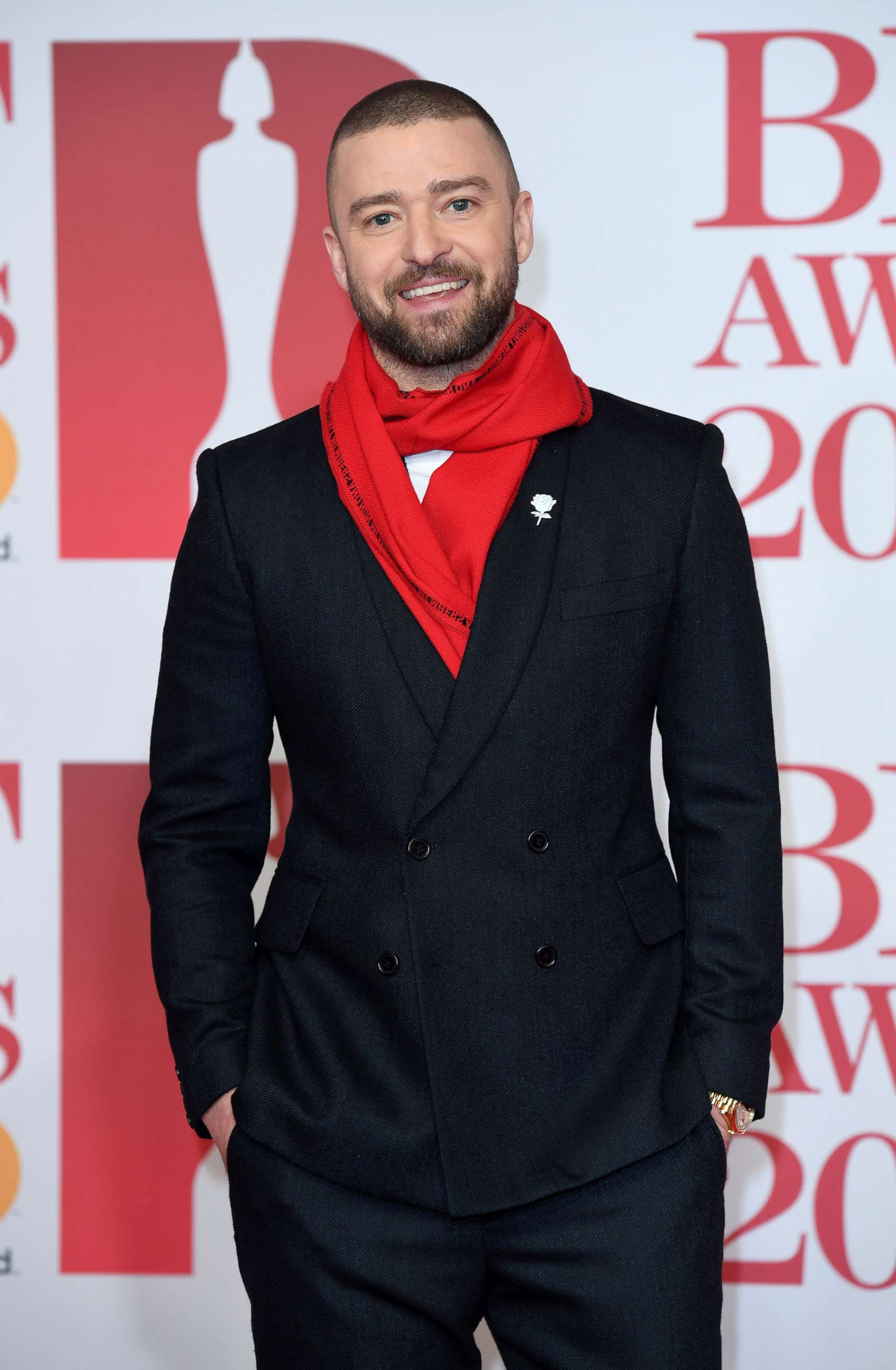 PHOTO: Justin Timberlake attends The BRIT Awards 2018 held at The O2 Arena on Feb. 21, 2018 in London.  