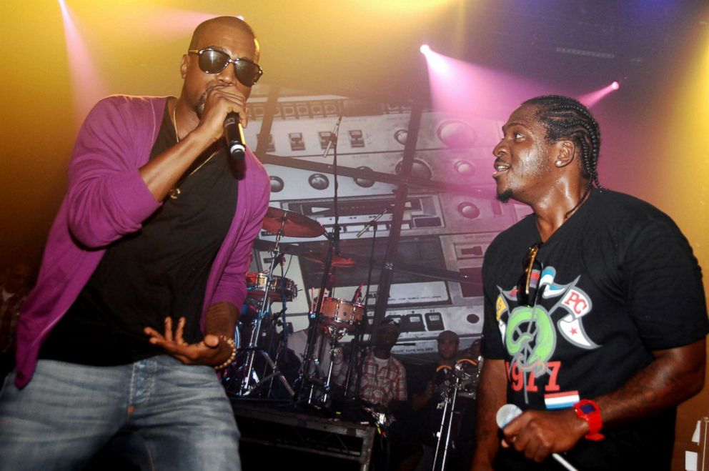 PHOTO: Kanye West and Pusha T attend THE DIESEL U Music Tour 2009 NYC at Webster Hall, July 30, 2009 in New York City.