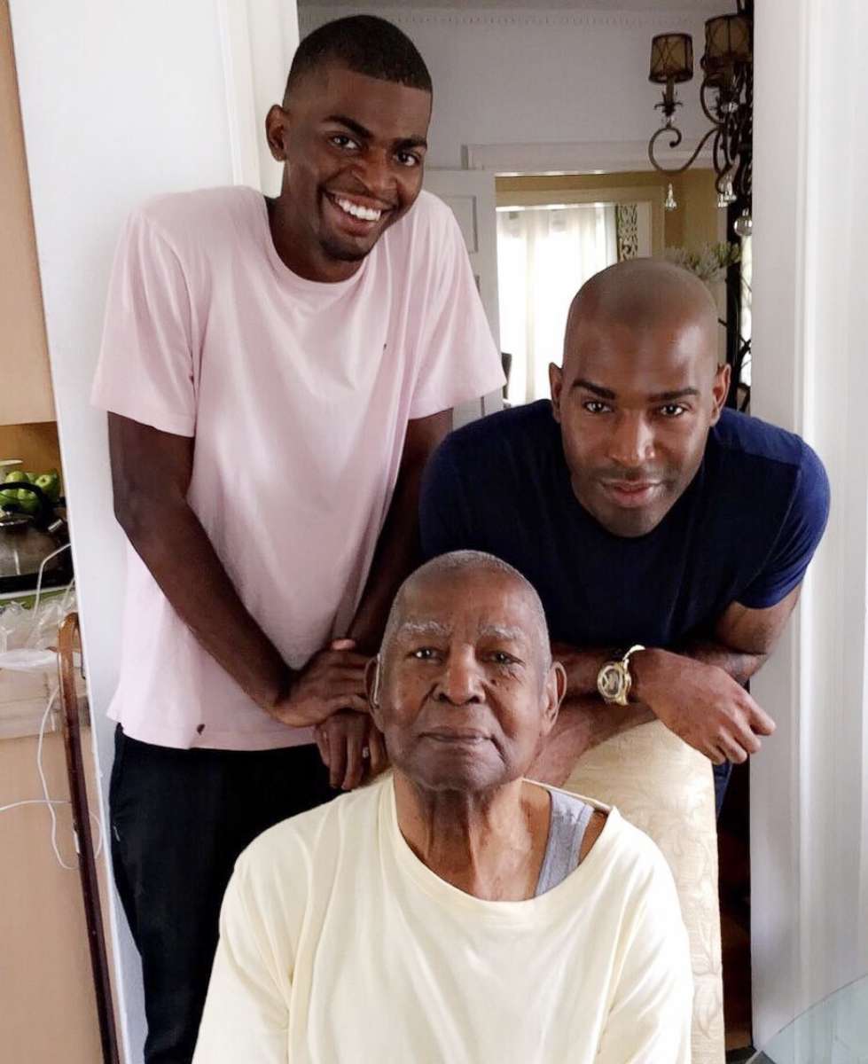 PHOTO: Karamo, his grandfather and Karamo's son pose together in a photo. "I'm just happy that we've had these generational experiences."