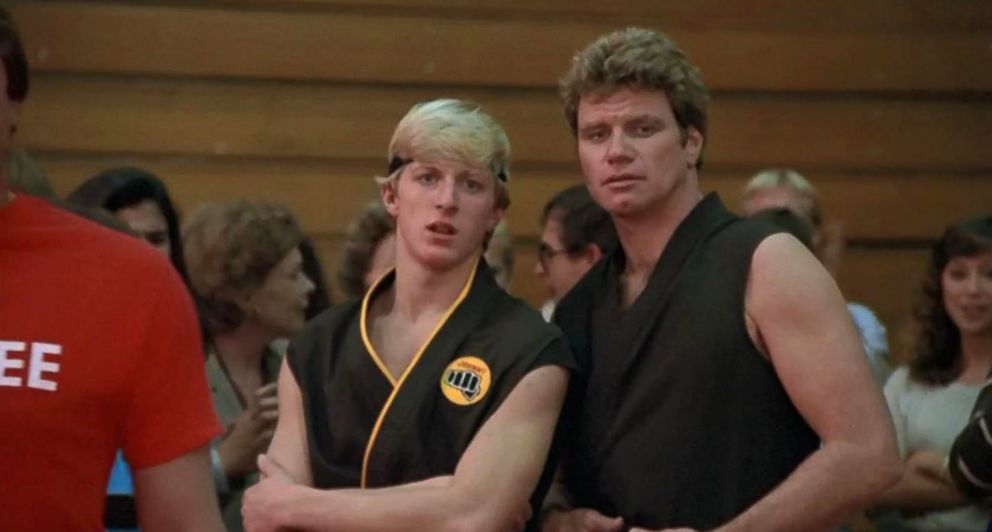 PHOTO: Martin Kove and William Zabka in "The Karate Kid," 1984.