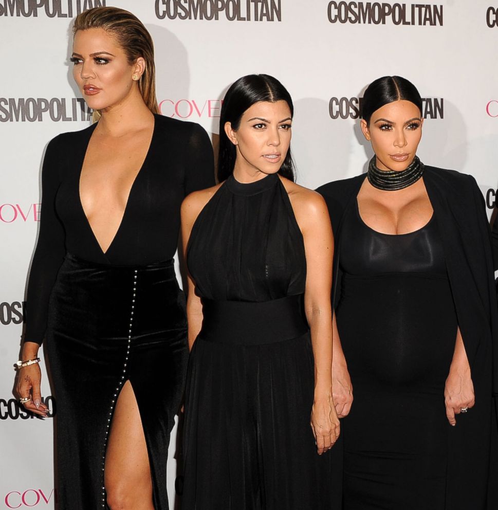 PHOTO: Khloe Kardashian, Kourtney Kardashian and Kim Kardashian attend an event in West Holllywood, Calif., Oct. 12, 2015.
