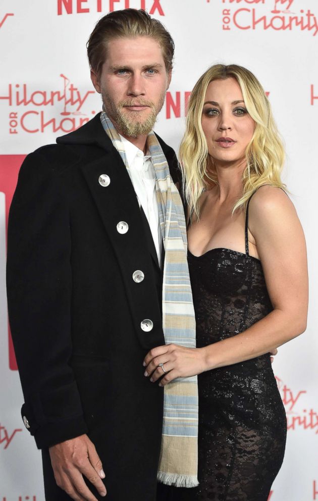 PHOTO: Karl Cook and Kaley Cuoco attend the 6th Annual Hilarity For Charity at The Hollywood Palladium, March 24, 2018, in Los Angeles.