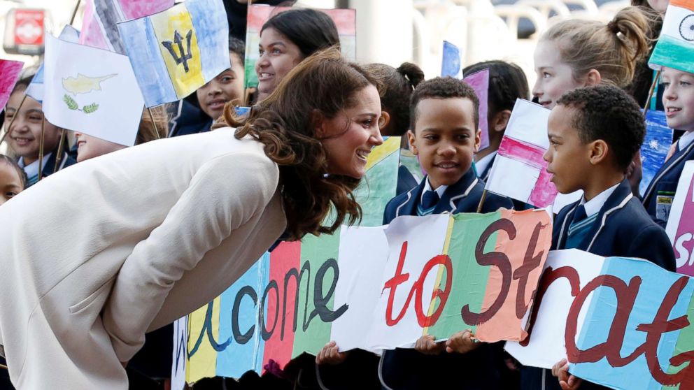 PHOTO: Catherine, Duchess of Cambridge, arrives at the Copper Box in the Olympic Park in London, March 22, 2018.