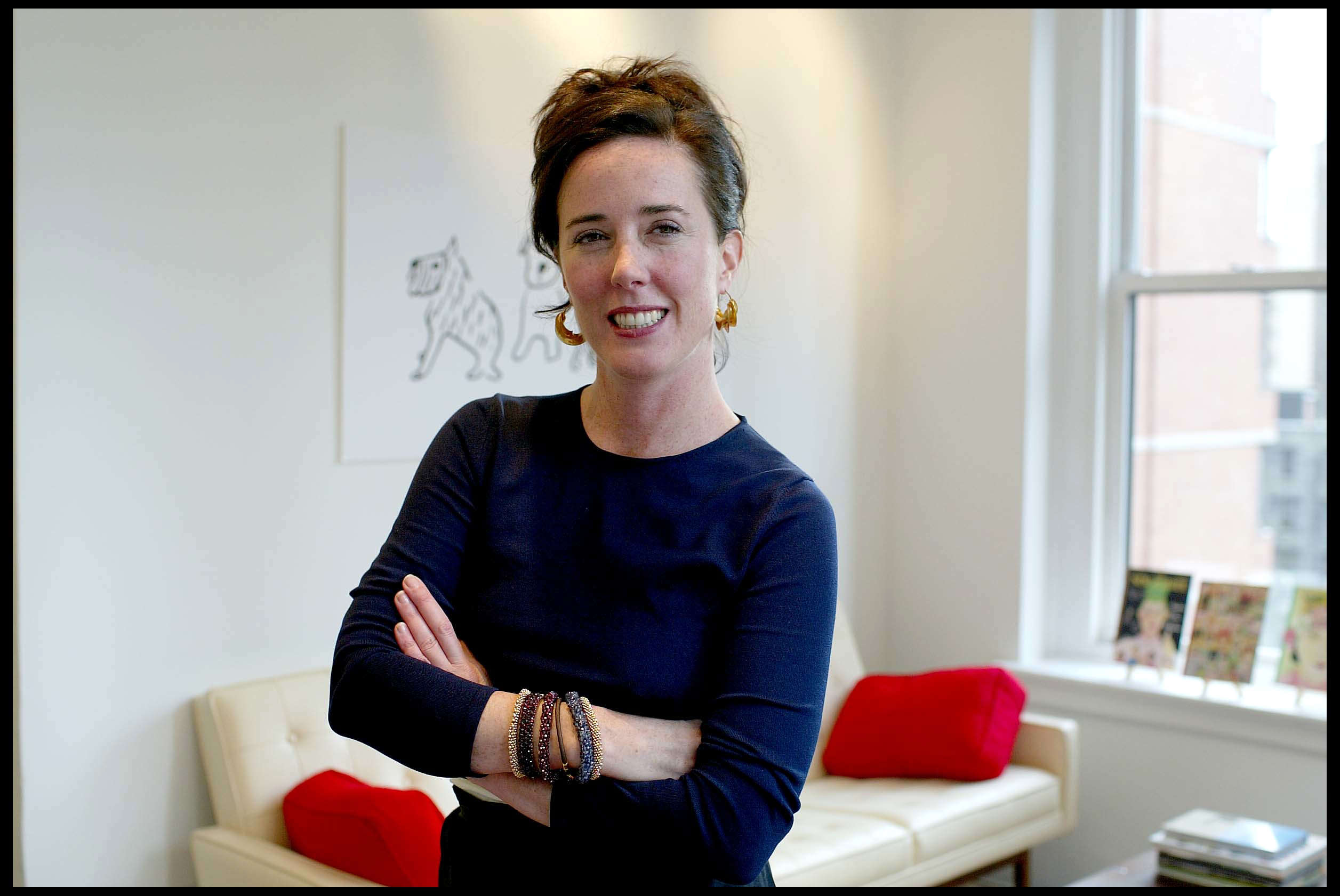 PHOTO: Kate Spade is photographed at her offices in New York, Sept. 16, 2002.