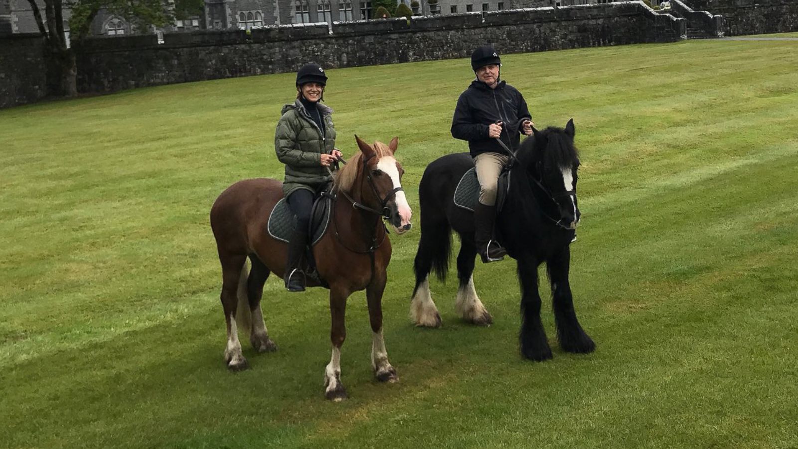 PHOTO: Kate Walsh tweeted this photo on March 17, 2018 with the caption, "Me & my bro last summer at @ashfordcastle. Happy St. Patrick's Day!"