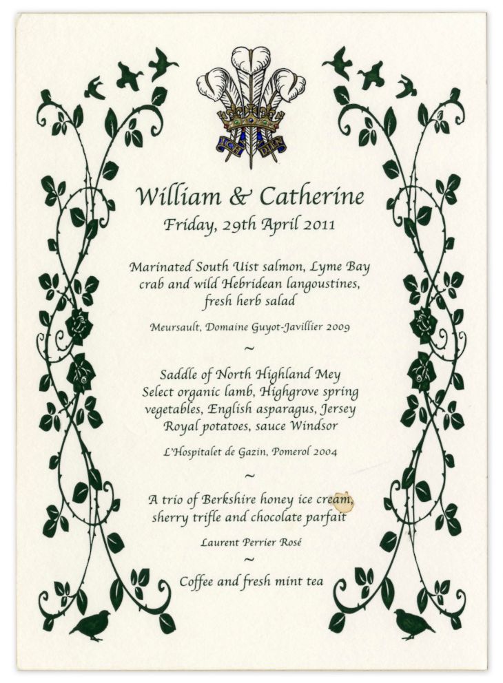What To Expect For Prince Harry Meghan Markle s Royal Wedding Menu 