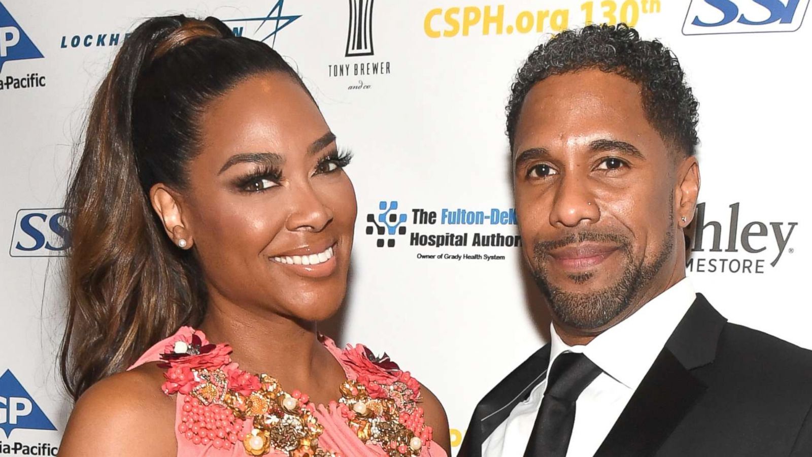 PHOTO: TV personality Kenya Moore and her husband Marc Daly attend Carrie Steele-Pitts Home 130th Anniversary Gala at Four Seasons Hotel, March 24, 2018, in Atlanta.