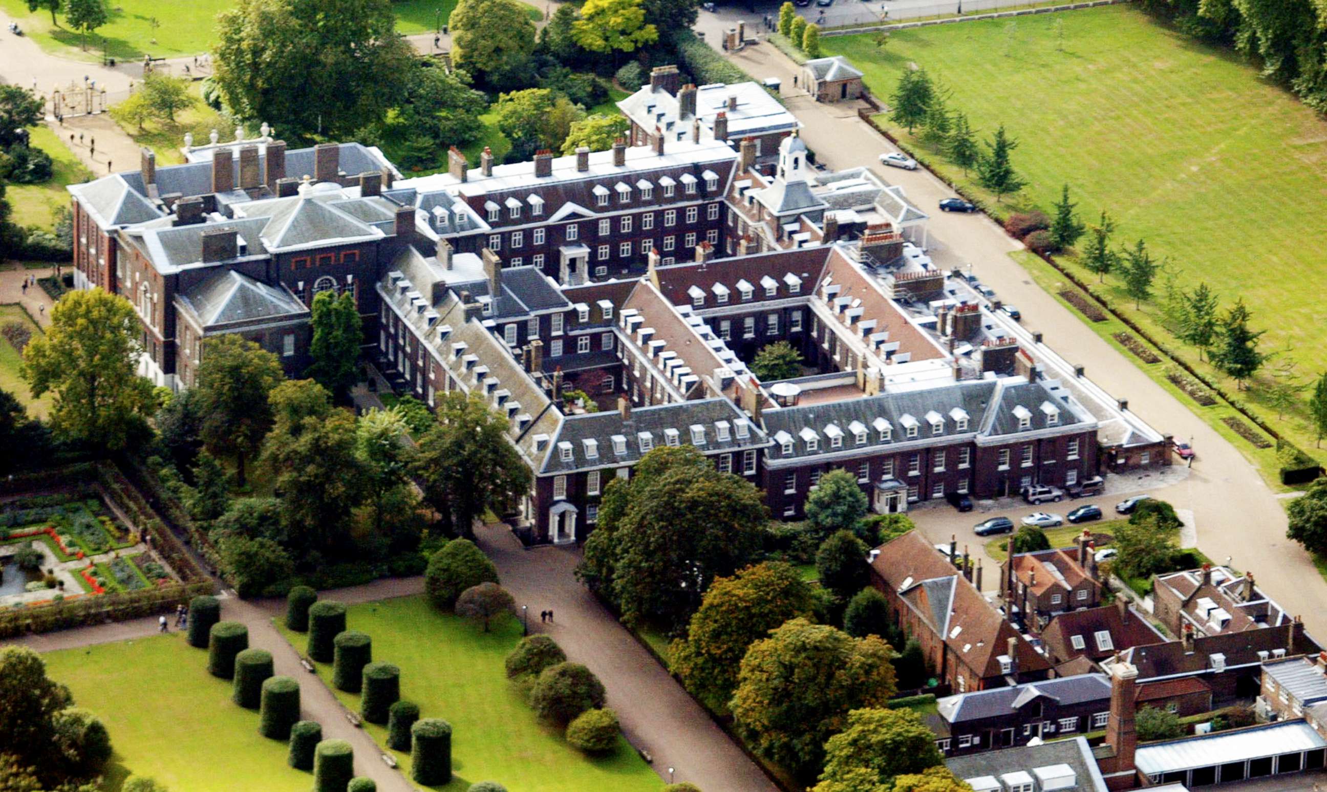 PHOTO: An aerial view of Kensington Palace, London, is seen in this undated photo    *