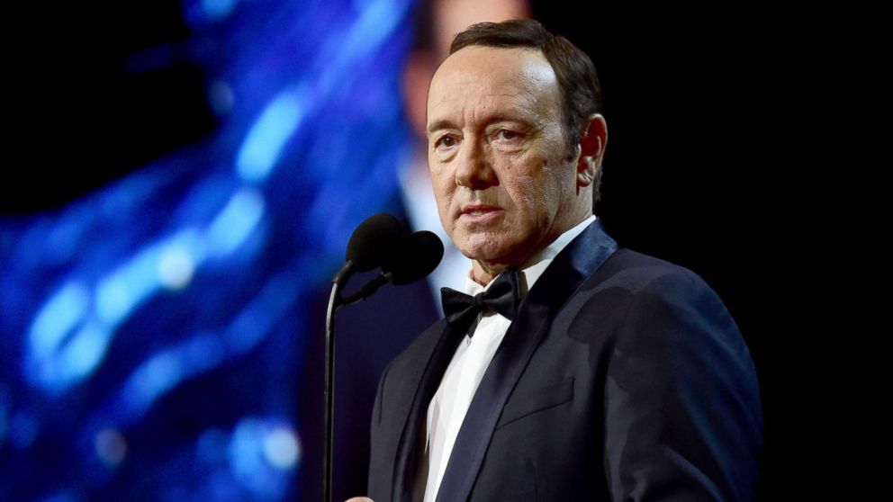 Kevin Spacey speaks at the 2017 AMD British Academy Britannia Awards, Oct. 27, 2017 in Beverly Hills, Calif. 