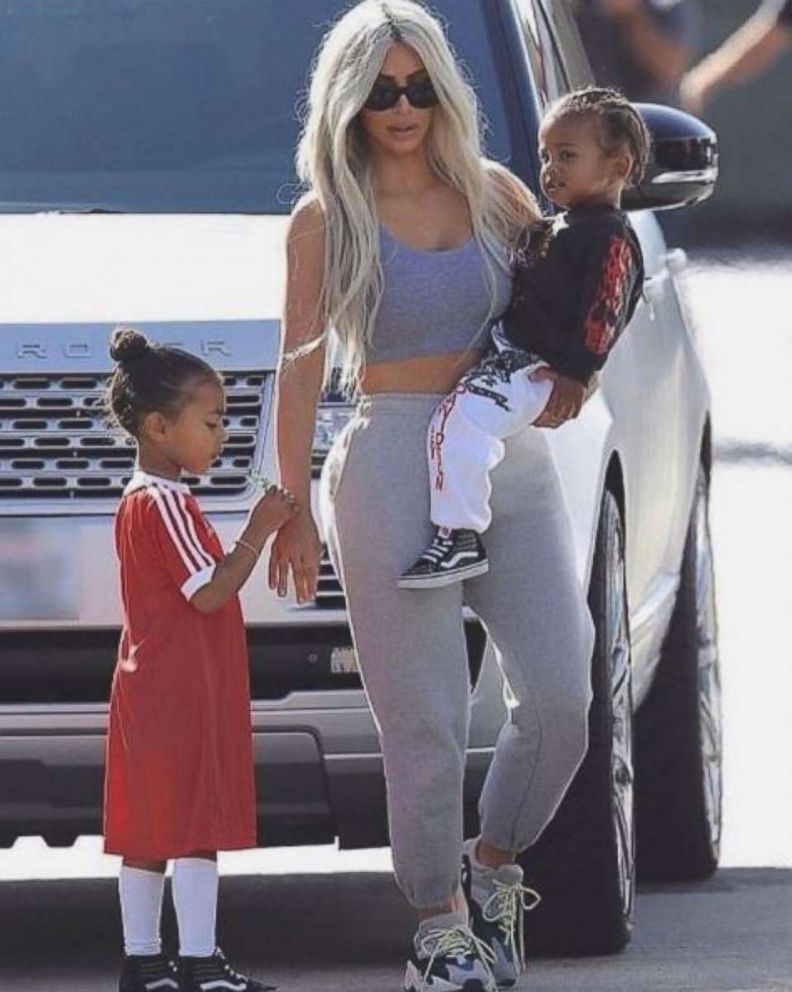 PHOTO: Kim Kardashian posted this photo of herself with her children North West and Saint to her Instagram account, Oct. 18, 2017.