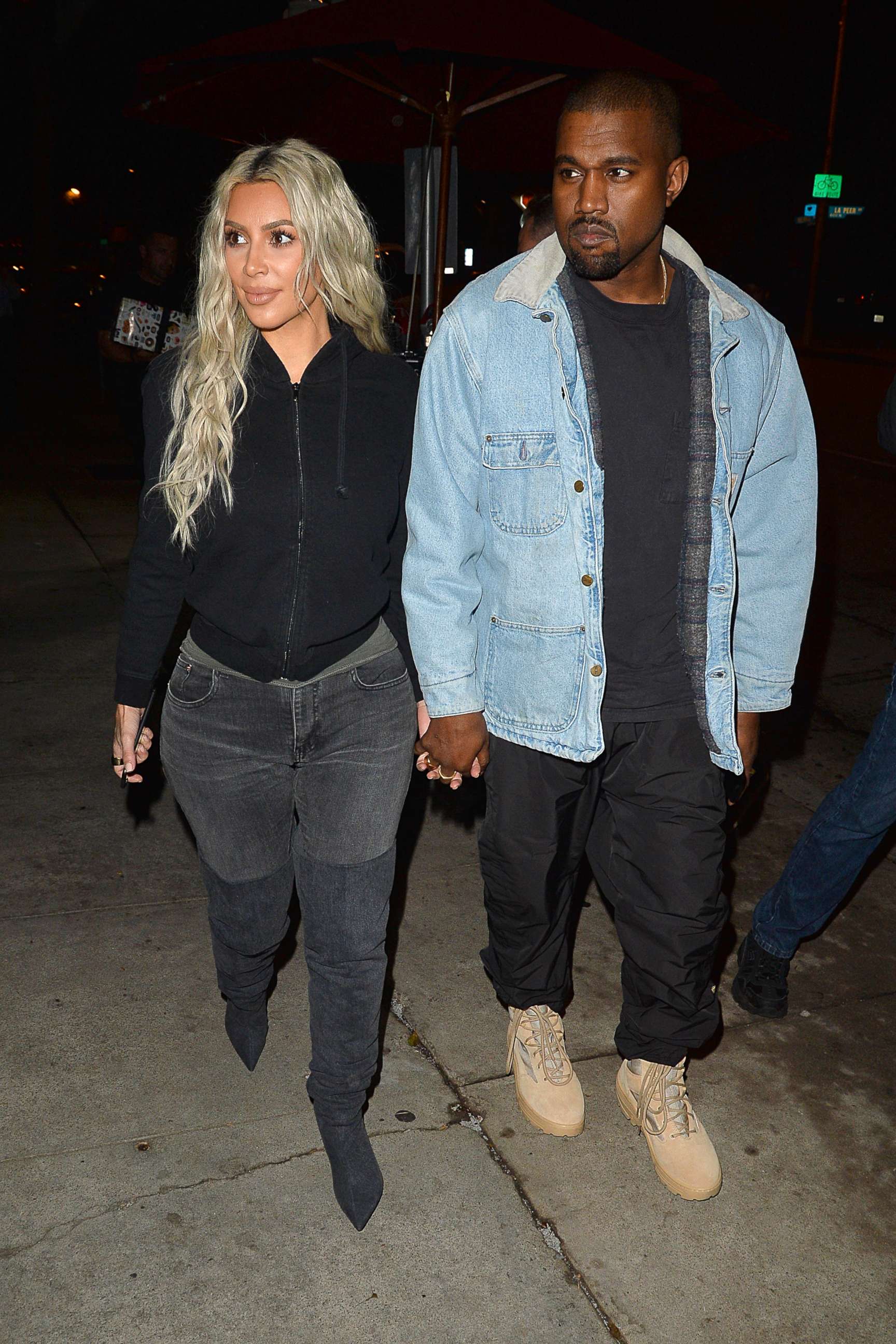 PHOTO:Kim Kardashian and Kanye West are seen in Los Angeles, Jan. 12, 2018.

