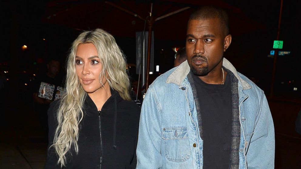 PHOTO: Kim Kardashian and Kanye West in Los Angeles, Jan. 12, 2018.