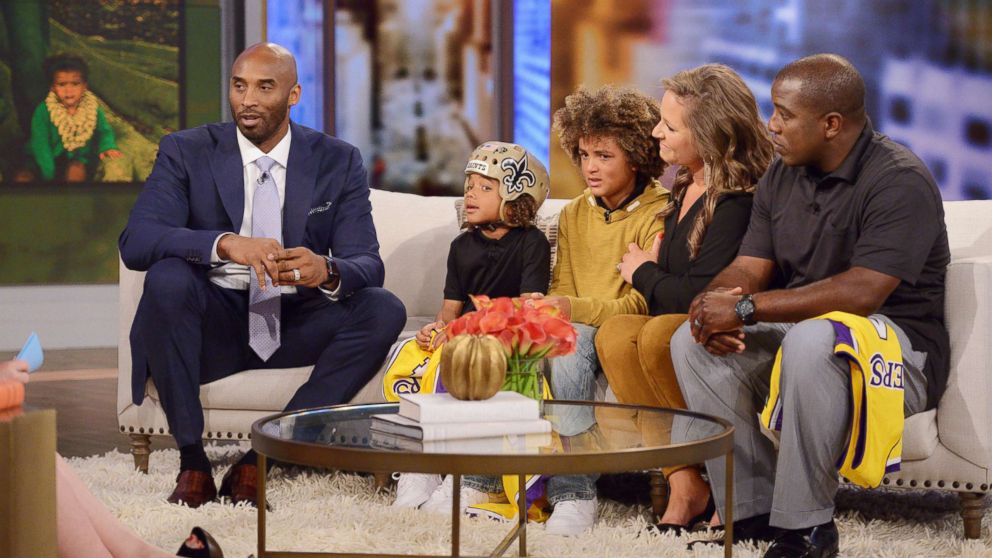 The Thompson family joined "The View" to discuss how they are giving back to the organization that helped 6-year-old Bryson receive care for his epilepsy - and get a surprise from five-time NBA champion Kobe Bryant.