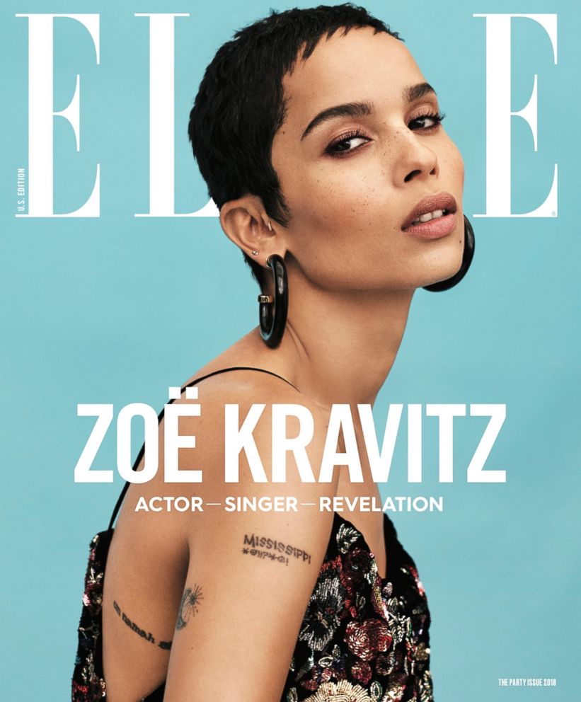 PHOTO: Zoe Kravitz is the cover story for the January issue of Elle magazine.