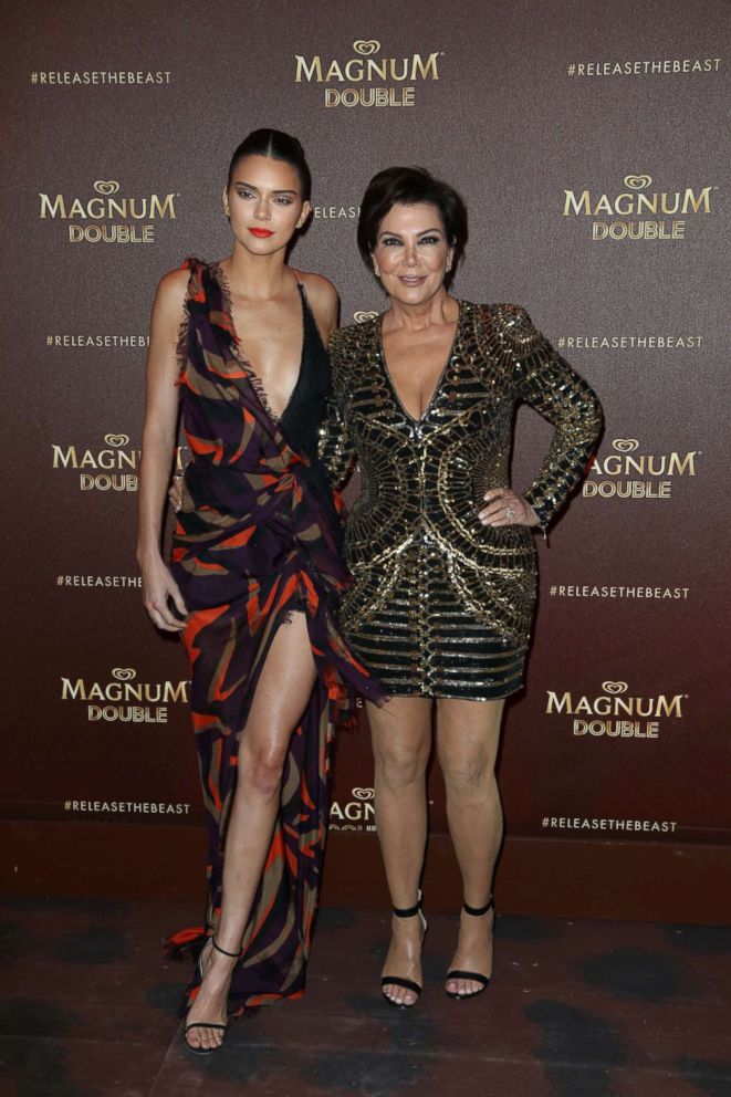 PHOTO: Kendall Jenner and Kris Jenner attending the Magnum Double Party at Plage Magnum during The 69th Annual Cannes Film Festival in Cannes, France on May 12, 2016.