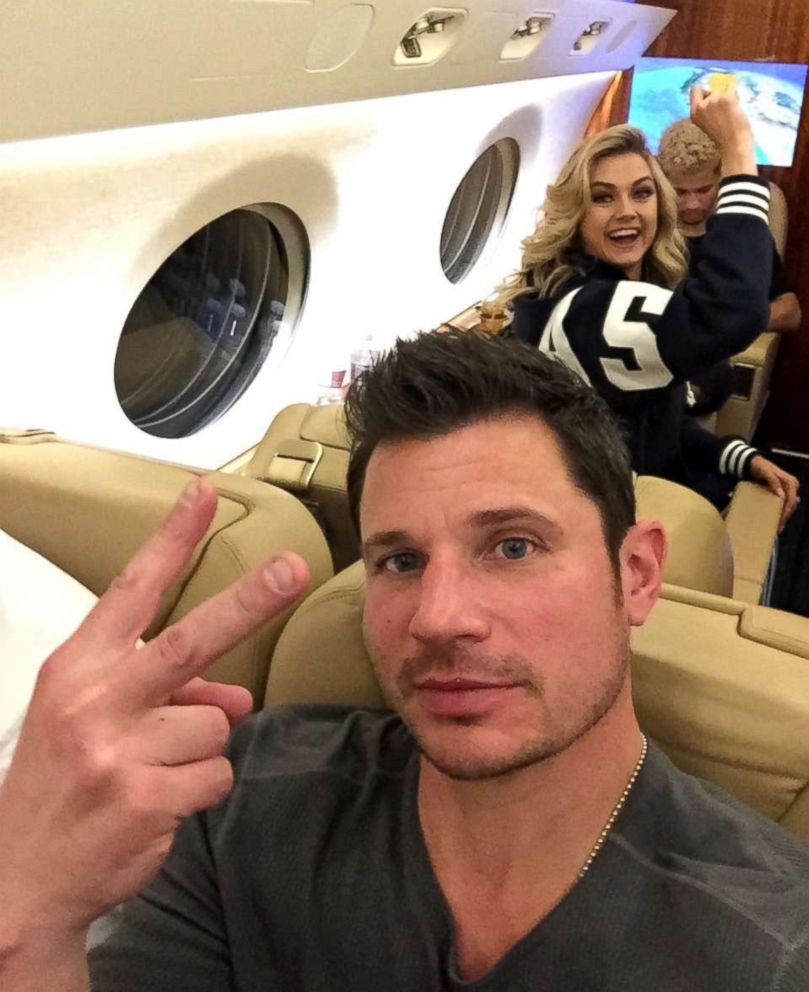 PHOTO: Nick Lachey was onboard with Lindsay Arnold and Jordan Fisher.