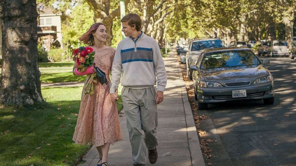 PHOTO: Saoirse Ronan and Lucas Hedges appear in a scene from the movie "Lady Bird."