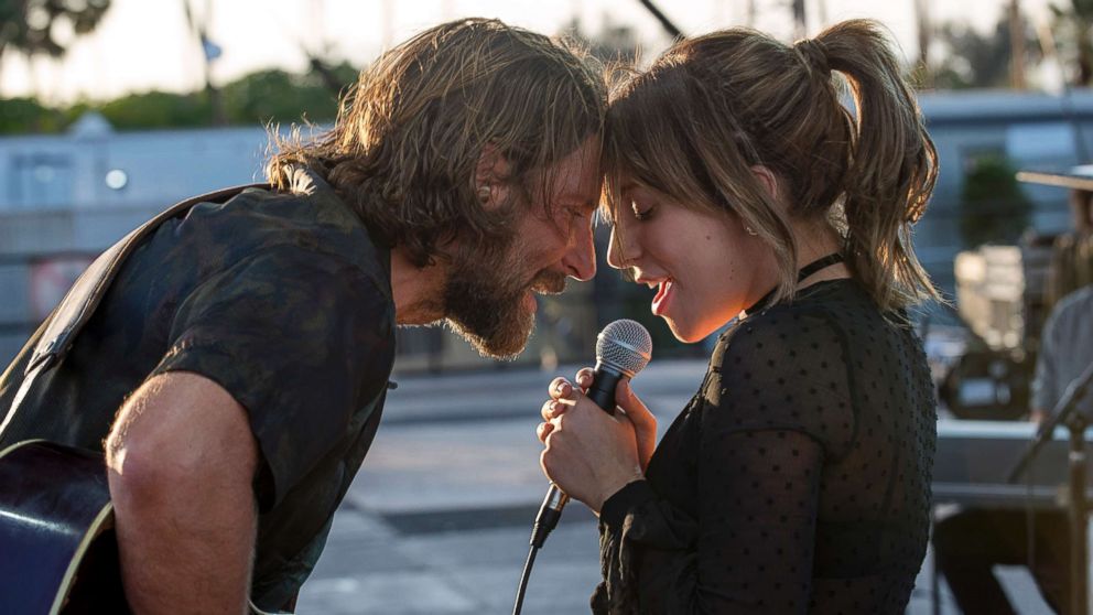 PHOTO: Bradley Cooper and Lady Gaga in the drama "A Star is Born," from Warner Bros. Pictures.